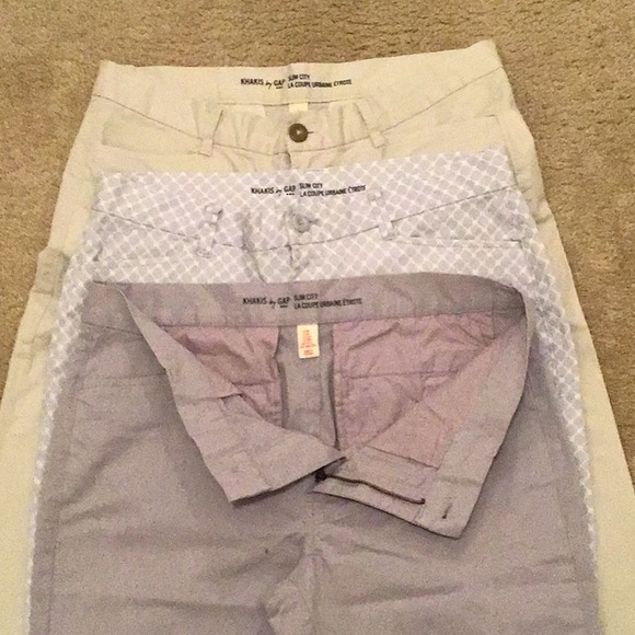 Lot of 3 Gap Slim City cropped pants- not for sale - Picture 2 of 5
